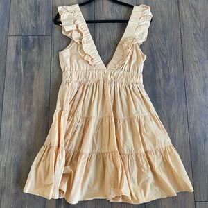 Abercrombie & Fitch Ruffle V neck mini Dress